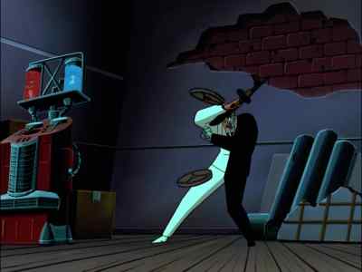 It's your kind of show, Puke-Face.
A double feature. - The New Batman Adventures