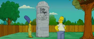 It's leakingIt's not leaking it's overflowingHe filled up the whole silo in just two daysWell I helped - The Simpsons Movie
