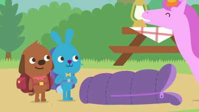 It's like your bed when you're camping.
Keeps me warm and snugly. - Sago Mini Friends