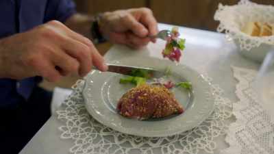 It's like beef carpaccio
but even sweeter. - Stanley Tucci: Searching for Italy