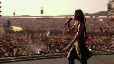 ♪ It's like rain
On your wedding day ♪ - Woodstock 99: Peace Love and Rage