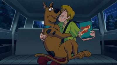 It's, like, safer in the armored truck.
Time to eject. - Happy Halloween, Scooby-Doo!