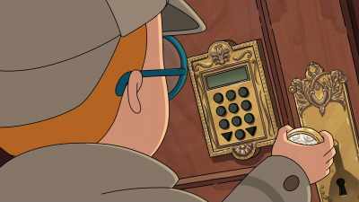 - It's locked.
There's a keypad, - Grimsburg