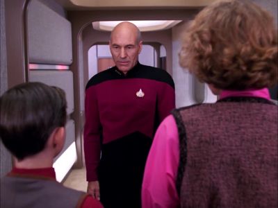 It's looking over everything,
Commander, going to school. - Star Trek: The Next Generation