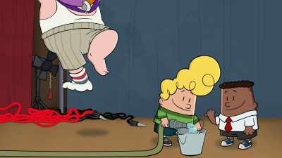 It's lucky snapping still turns Mr. Meaner
into Sergeant Boxers. - The Epic Tales of Captain Underpants
