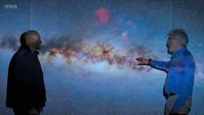 It's material that's
not dissimilar from smoke, - Secrets of Size: Atoms to Supergalaxies