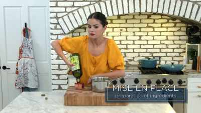 It's "mise en place." - Selena + Chef