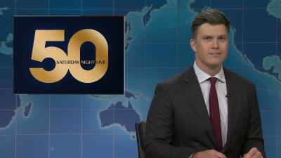 ‫It's nice to see.
‫Oh, is it nice, Michael?
‫Is it nice to be on the verge of - SNL50: The Anniversary Special