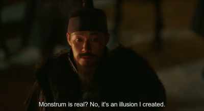 It's not an illusion.
I saw clearly with these two eyes. - Monstrum