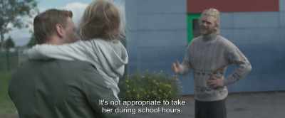 It's not appropriate to take
her during school hours. - Under the Tree