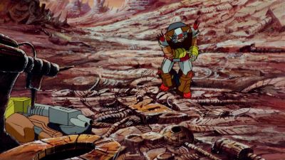 It's not hard to knock 'em down - The Transformers: The Movie