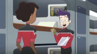 It's not like
he had a prewritten letter - Star Trek: Lower Decks