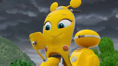 - It's not lost anymore.
The big antenna is working. - Ricky Zoom