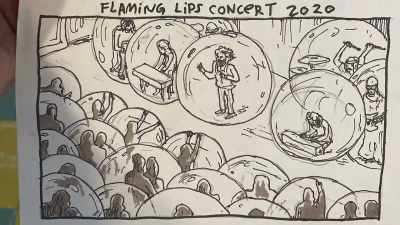 It's not necessarily a political
cartoon but something like that, - The Flaming Lips Space Bubble Film