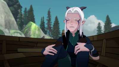 It's not weird. In Xadia,
magic is pretty much in everything. - The Dragon Prince