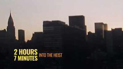It's now less
than 30 minutes - History's Greatest Heists with Pierce Brosnan
