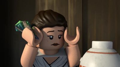 It's Obi Wan Kenobi training Anakin Skywalker - The Lego Star Wars Holiday Special