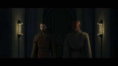 It's obvious that he's hiding something. - Star Wars: Tales of the Jedi