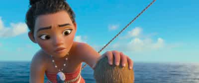 It's okay You're all rightSeeThere we go Nice waterThe ocean is a friend of mineHeihei - Moana