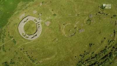It's only when you look down
at the scale of this earthwork - Scotland from the Sky