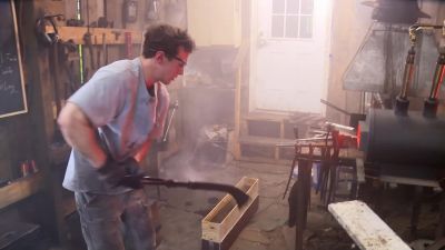 It's perfectly straight.
It's really hardened. - Forged in Fire