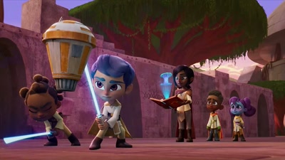 It's quite a trip
to that giant Tenoo tree, - Star Wars: Young Jedi Adventures