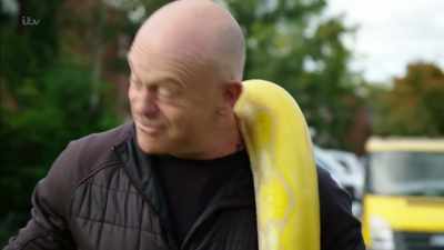 It's really
gripping onto your leg, isn't it? - Britain's Tiger Kings - On the Trail with Ross Kemp