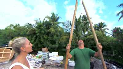 It's really important that the
backdrop for the wedding couple - Island of Bryan