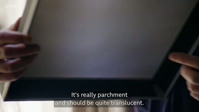 It's really parchment
and should be quite translucent. - Close to Vermeer
