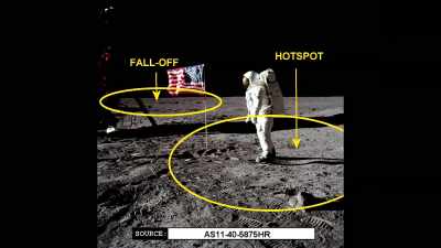 It's ridiculous to think that the Lunar module - American Moon