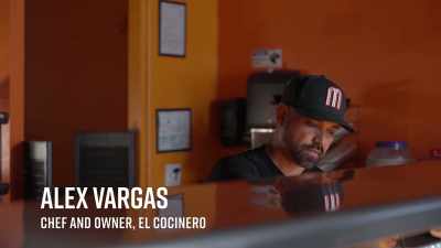 It's run by Chef Alex Vargas
who's building an empire - Evolving Vegan