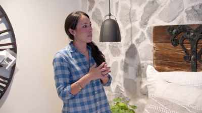 It's rustic, but then, with all
the grays and the whites, - Fixer Upper: Behind the Design