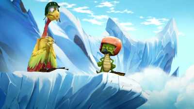 -It's safe, right?
-Ready, get set, go! - Gigantosaurus