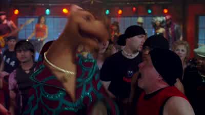 It's Scooby d00 The meddling mutt what helped throw us in jailScooby Who me Uh uhNo wait that's not Scooby d00That's s D Mccrawley He's just wearing a maskAnd that's doo's beatnik best pal shaggy RogersWhere ThereZoinks Gangway - Scooby Doo 2: Monsters Unleashed