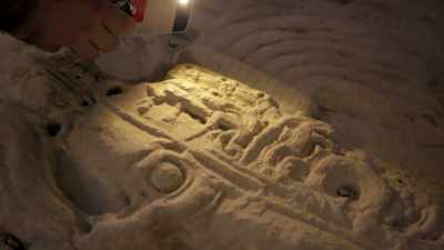 Its shape and location
leave the team in no doubt - Lost Treasures of the Maya