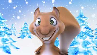 It's Slinky the baby Squirrel - A Frozen Christmas 2