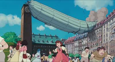 It's snagged on another building! - Kiki's Delivery Service