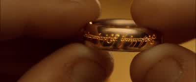 It's some form of Elvish. - The Lord of the Rings: The Fellowship of the Ring