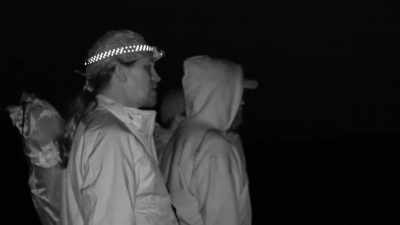 It's something black there.
Not moving. - Jack Osbourne's Night of Terror: UFOs