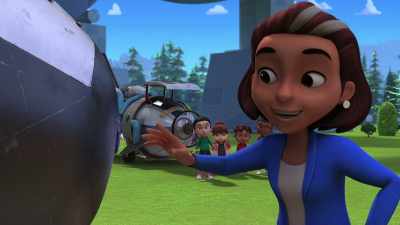 Its surface even seems
to be realistically stressed! - Ready, Jet, Go! Space Camp: The Movie