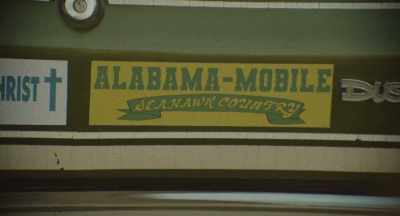 It's the Alabama-Mobile
bumper sticker - The Third Saturday in October