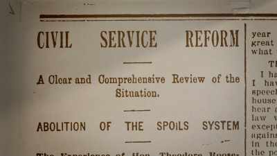 It's the basic idea that
positions in government - Theodore Roosevelt
