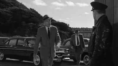 It's the first car beyond the bus. - The Lineup