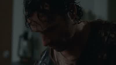 Nope. What? I need bandages. Top shelf, next to the sink. Two IVs from the fridge and all the clean - The Walking Dead