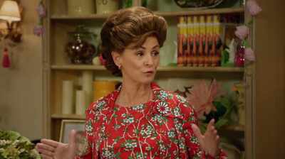 It's the magic Triangle --
fruit, fire, flowers! - At Home with Amy Sedaris