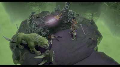 It's the same metal the sword is made from, - He-Man and the Masters of the Universe
