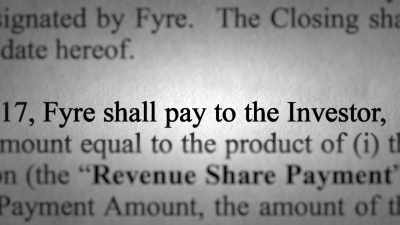 It's the same thing as an individual
going to a loan shark. - Fyre
