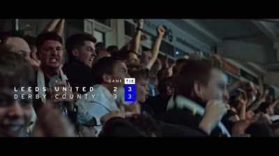 It's three-three on aggregate,
they trail three-two on the night, - Take Us Home: Leeds United