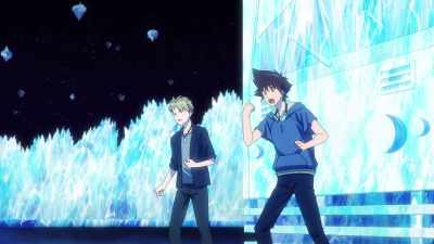 - It's two on one!
-And we're more experienced! Garurumon! - Digimon Adventure: Last Evolution Kizuna