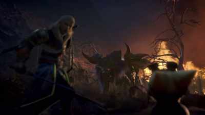 It's, uh, coming back this way! - Monster Hunter: Legends of the Guild
